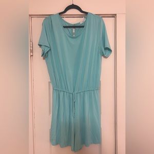 Chic Soul mint blue romper